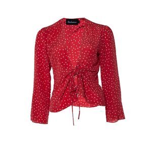 Realisation wrap blouse with stars